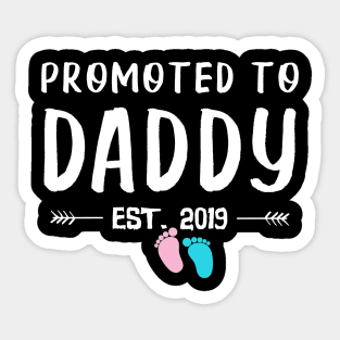 First Time Daddy New Dad Est 2019 Funny Father's Day Gifts Sticker